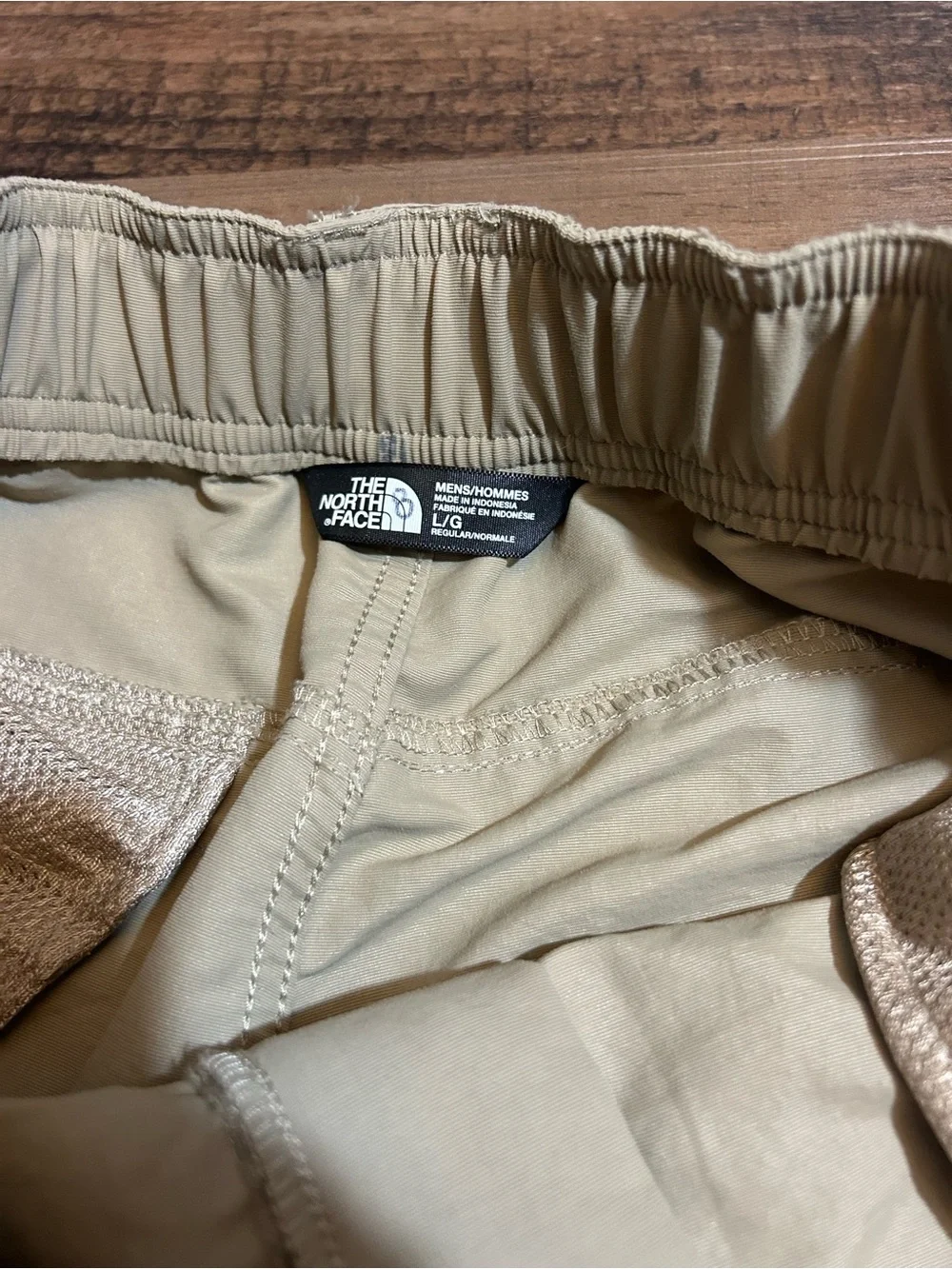 The North Face Convertible Hiking Pants Mens Large Tan  Zip Off Cargo